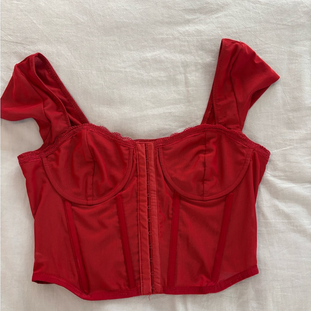 Red Corset Top